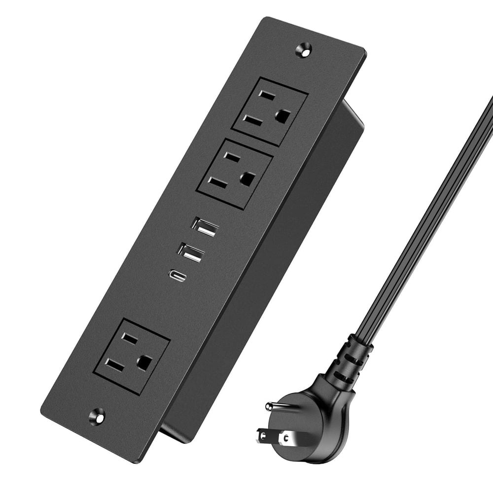 Vilong Recessed Power Strip 3-Outlet w/ 20W USB-C Surge Protector 6ft Cord: $19.97 Vilong Recessed Power Strip 3-Outlet w/ 20W USB-C Surge Protector 6ft Cord: $19.97