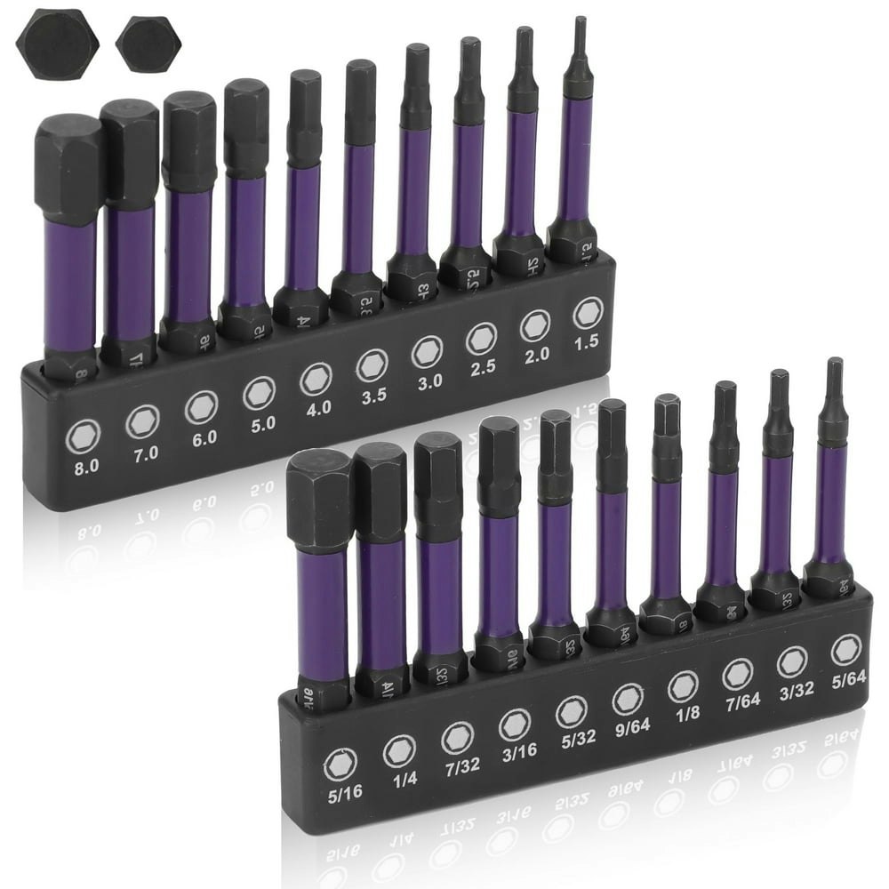 Eeekit Allen Wrench Drill Bits Set Metric and SAE: $10.99 Eeekit Allen Wrench Drill Bits Set Metric and SAE: $10.99