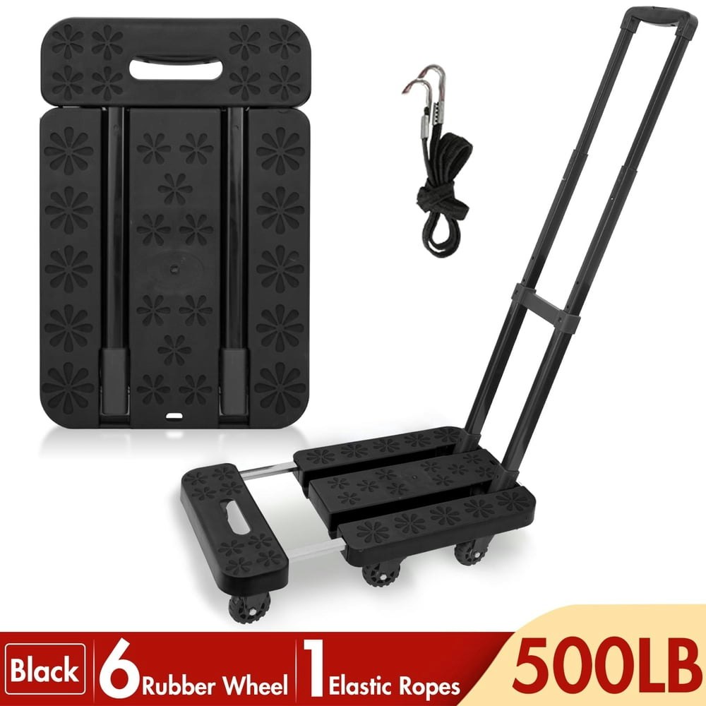 Baokaler Folding Hand Truck 500-lb Capacity Dolly Cart: $32.39 Baokaler Folding Hand Truck 500-lb Capacity Dolly Cart: $32.39