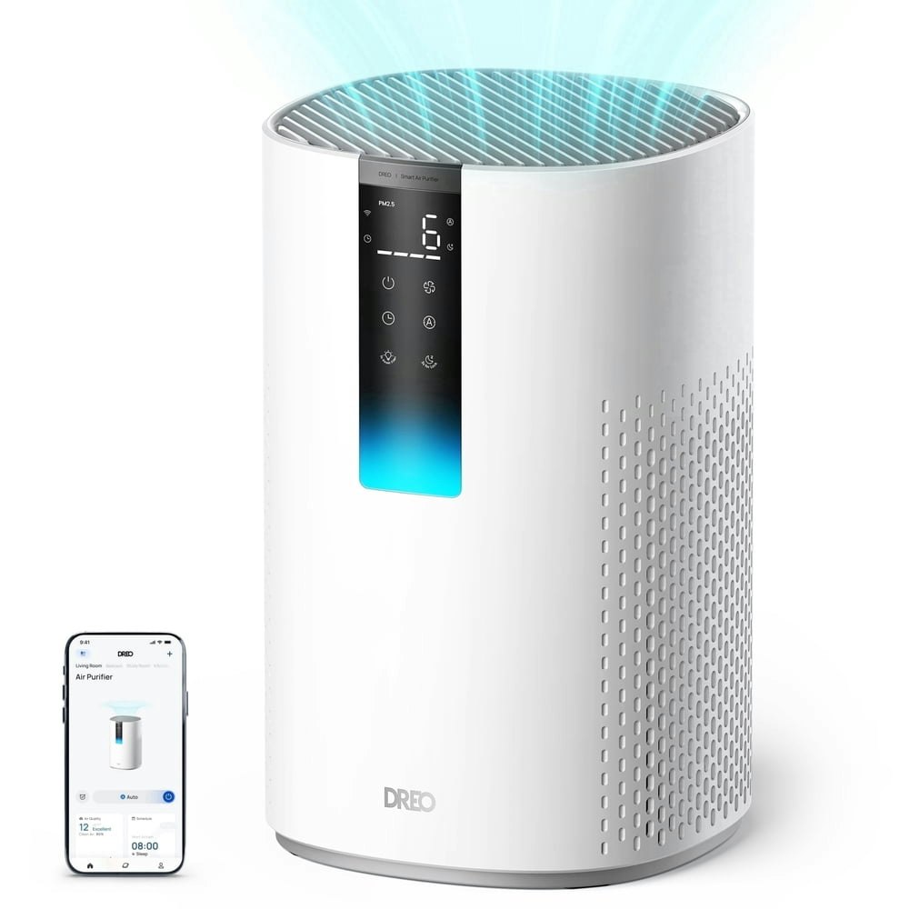 Dreo Smart HEPA Air Purifier for Large Rooms up to 1600 Sq.ft.: $72.98
