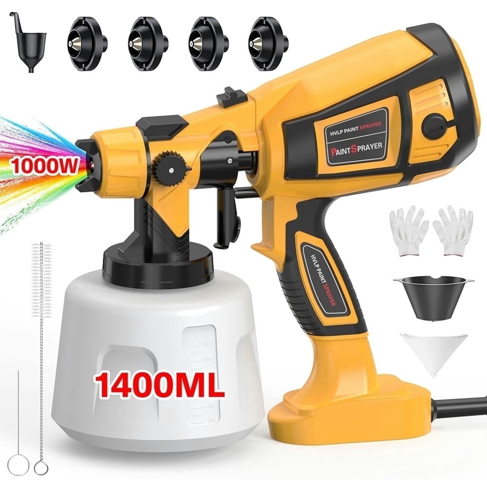 Purevigil 1000W HVLP Paint Sprayer 1400ml: $34.99