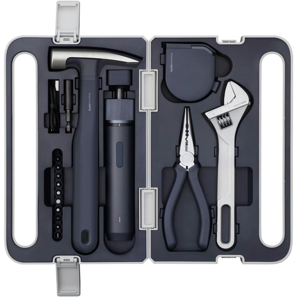 Hoto 18-in-1 Home Tool Kit with Cordless Electric Screwdriver: $49.99