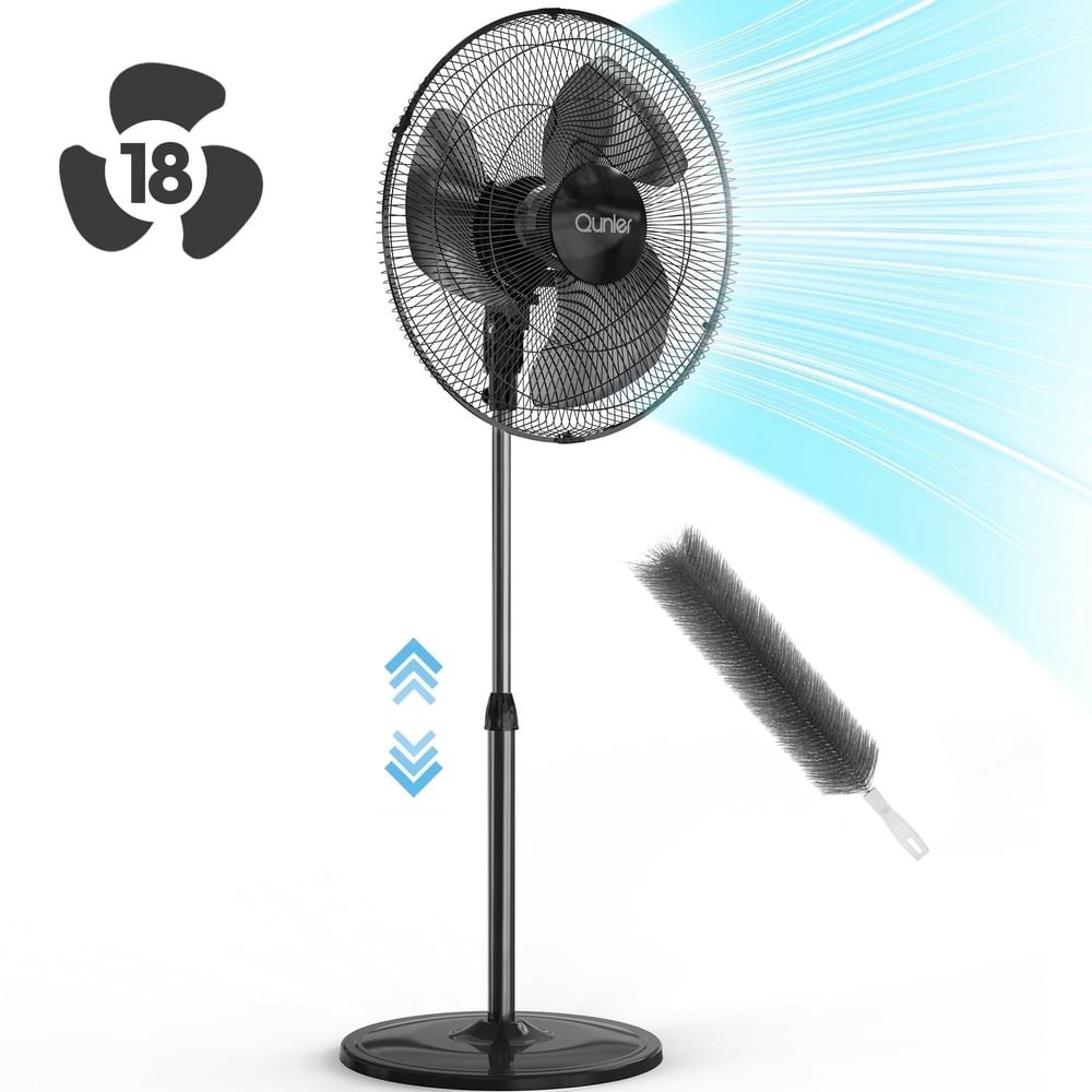 Qunler 18" Oscillating Pedestal Fan: $45.99 Qunler 18" Oscillating Pedestal Fan: $45.99