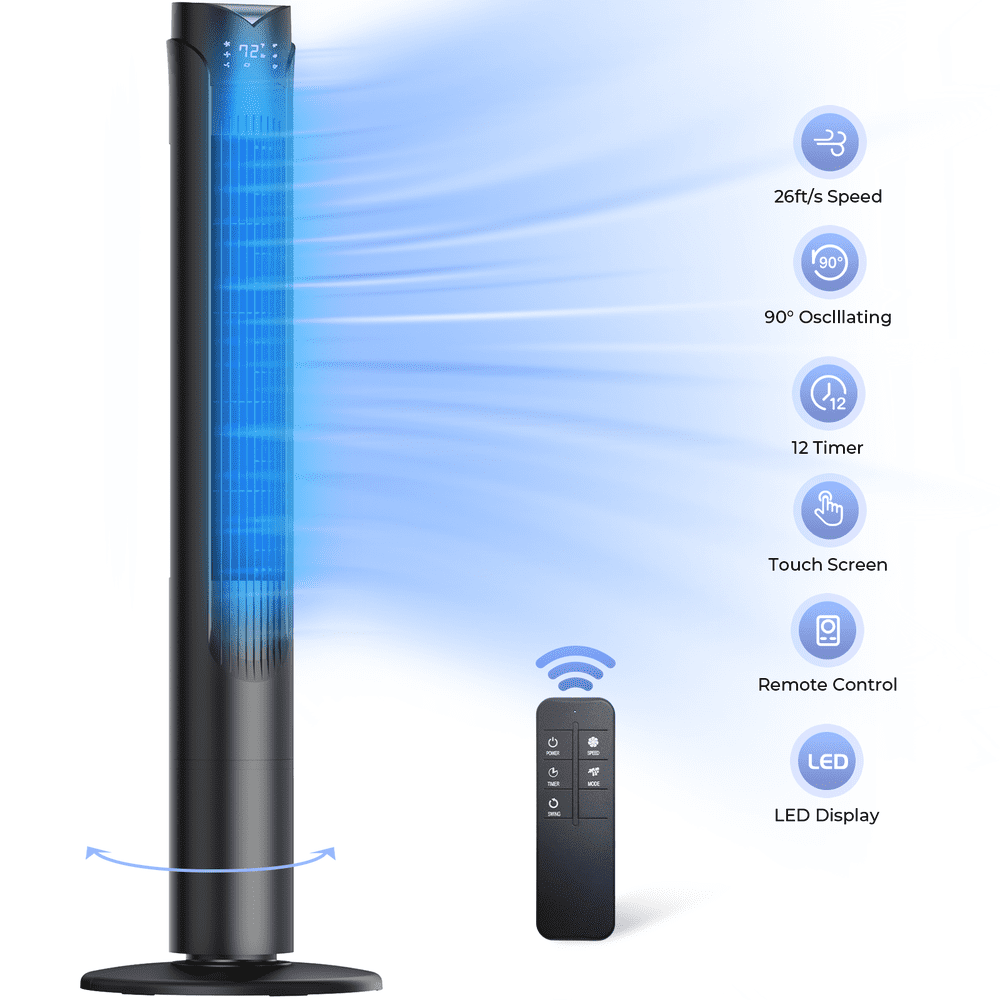 41" Tower Fan with Remote and 12H Timer: $49.99 41" Tower Fan with Remote and 12H Timer: $49.99