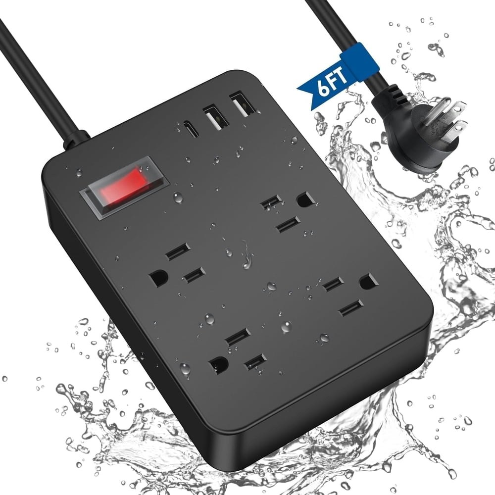Vilong Outdoor Waterproof Power Strip with USB-C 4-Outlet Surge Protector 6ft Extension Cord: $23.78 Vilong Outdoor Waterproof Power Strip with USB-C 4-Outlet Surge Protector 6ft Extension Cord: $23.78