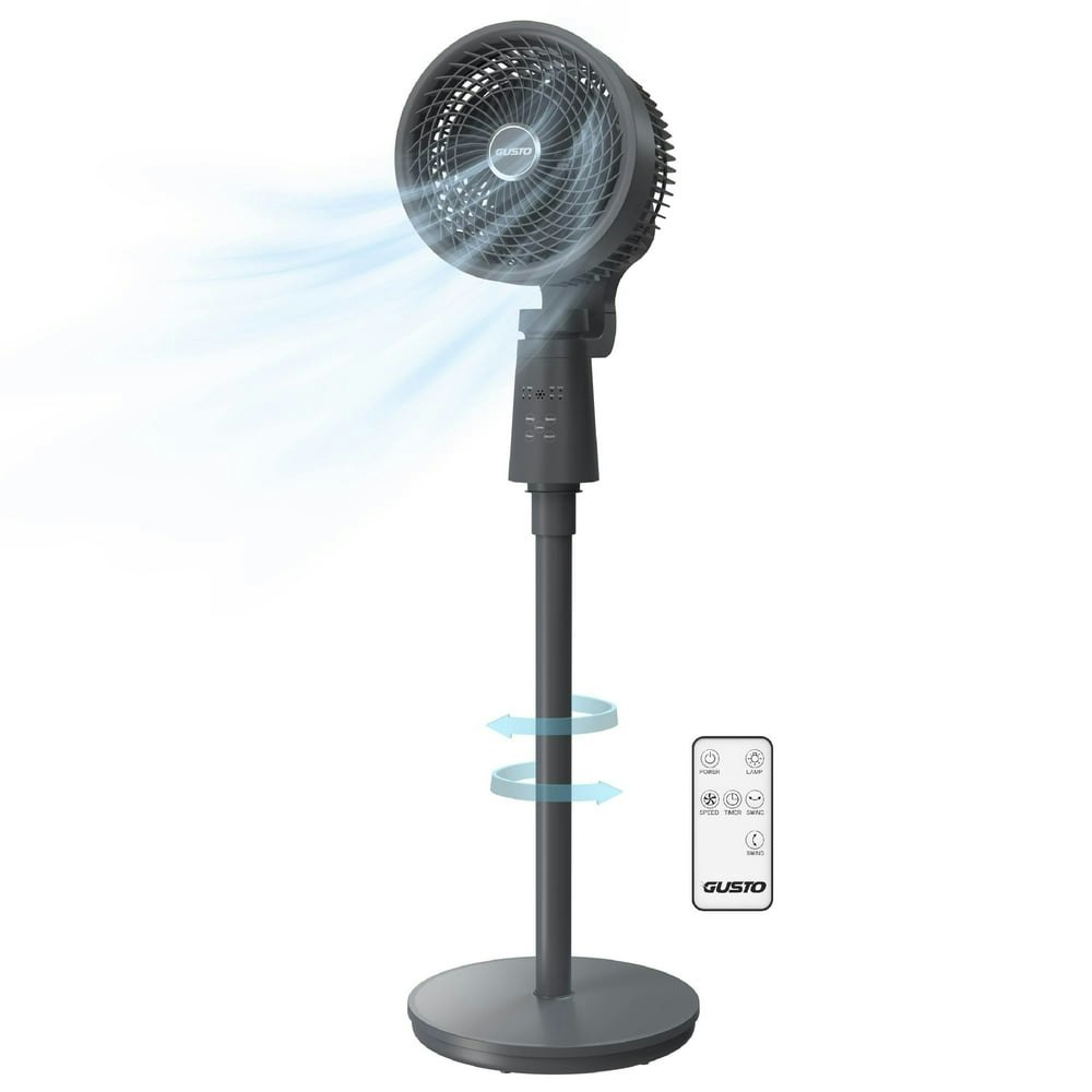 Gusto 12" Oscillating Pedestal Fan with Remote and Timer: $54.99 Gusto 12" Oscillating Pedestal Fan with Remote and Timer: $54.99