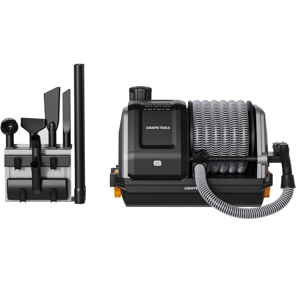 Giraffe Tools Wet/Dry Vacuum Cleaner with 30ft Retractable Hose Remote Control: $350.99 Giraffe Tools Wet/Dry Vacuum Cleaner with 30ft Retractable Hose Remote Control: $350.99