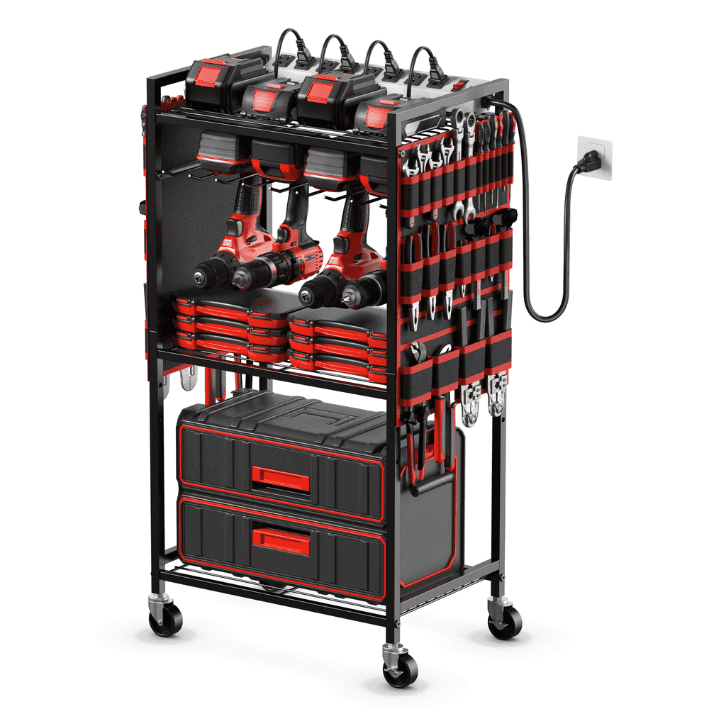 Vilong 3-Tier Rolling Power Tool Organizer Cart with 8-Outlet Charging Station: $62.97 Vilong 3-Tier Rolling Power Tool Organizer Cart with 8-Outlet Charging Station: $62.97