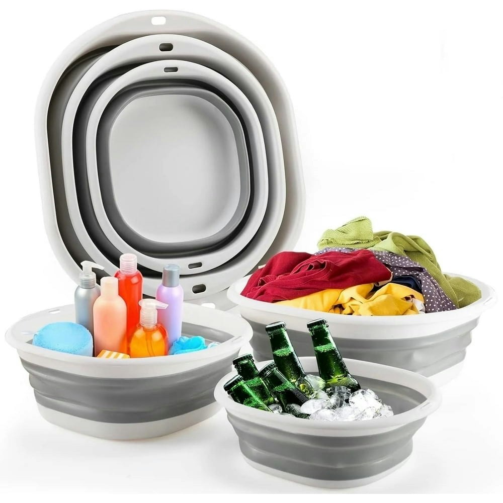 Alexunicon Collapsible Dish Tub 3-Pack: $15.29 Alexunicon Collapsible Dish Tub 3-Pack: $15.29