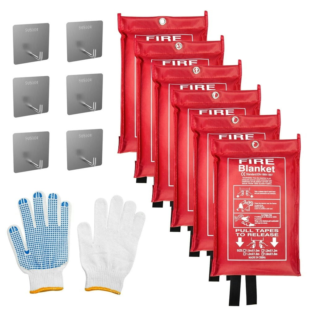 Rocyis Emergency Fire Blanket 6-Pack 40" x 40": $49.99 Rocyis Emergency Fire Blanket 6-Pack 40" x 40": $49.99