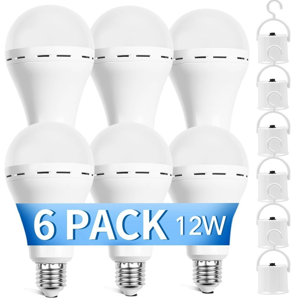 Rechargeable Emergency LED Light Bulbs 6-Pack: $19.79 Rechargeable Emergency LED Light Bulbs 6-Pack: $19.79
