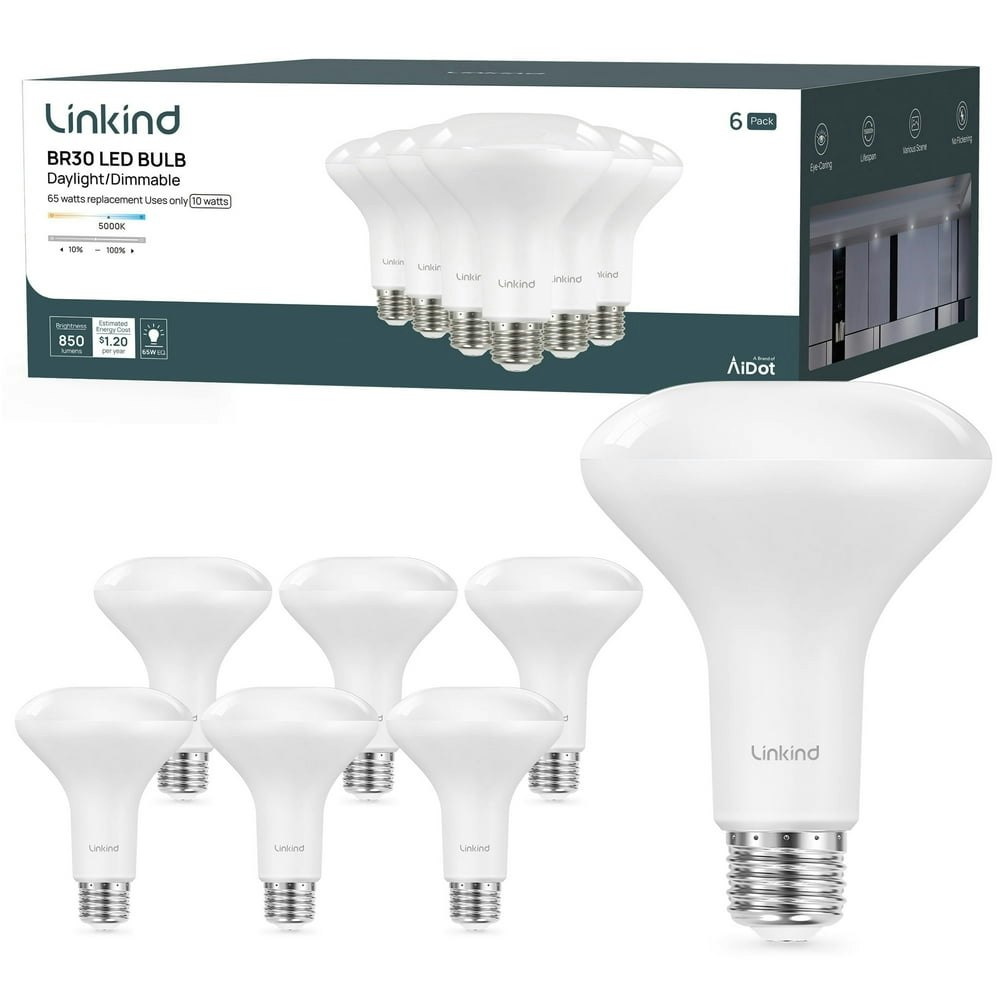 Linkind BR30 LED Flood Light Bulbs 6-Pack: $14.99 Linkind BR30 LED Flood Light Bulbs 6-Pack: $14.99