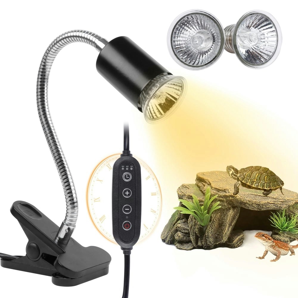 Finaqua Turtle Heat Lamp with Timer 2-Pack 25W Basking Bulbs: $17.99 Finaqua Turtle Heat Lamp with Timer 2-Pack 25W Basking Bulbs: $17.99