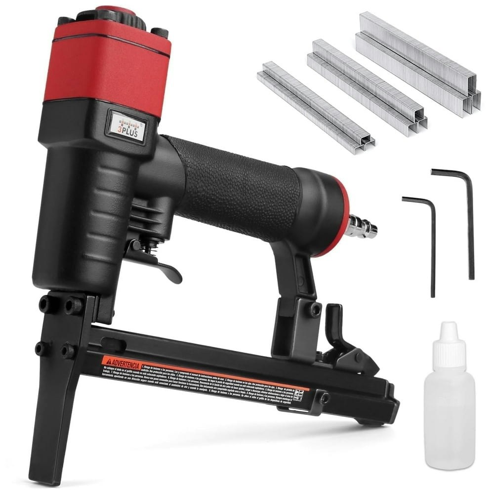 3Plus H7116LSP-KT Pneumatic Upholstery Stapler Kit with 6,000 Staples: $43.65 3Plus H7116LSP-KT Pneumatic Upholstery Stapler Kit with 6,000 Staples: $43.65