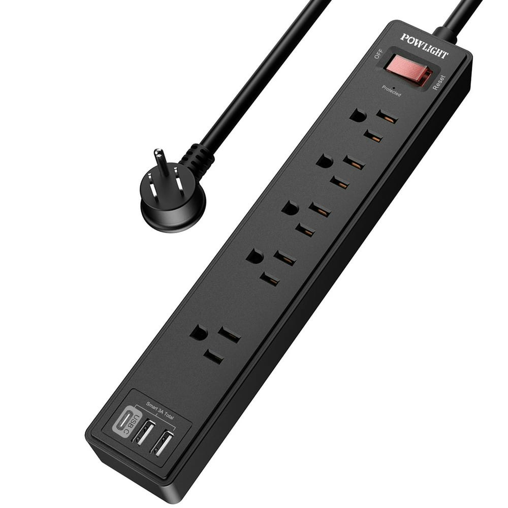 Surge Protector Power Strip with 5 Outlets and 3 USB Ports (1 USB-C) 1680J: $9.99 Surge Protector Power Strip with 5 Outlets and 3 USB Ports (1 USB-C) 1680J: $9.99