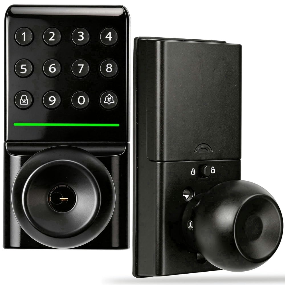 Blacksmith Electronic Keypad Door Lock with Knob Handle: $36.99