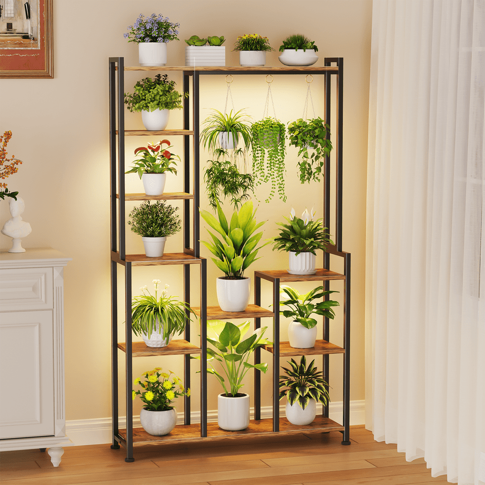 C2 70.87" Tiered Metal Plant Stand with Grow Lights: $98.98 C2 70.87" Tiered Metal Plant Stand with Grow Lights: $98.98