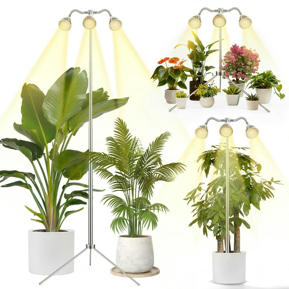 GPED Full Spectrum 3-Head Grow Light Stand for Indoor Plants: $25.99 GPED Full Spectrum 3-Head Grow Light Stand for Indoor Plants: $25.99