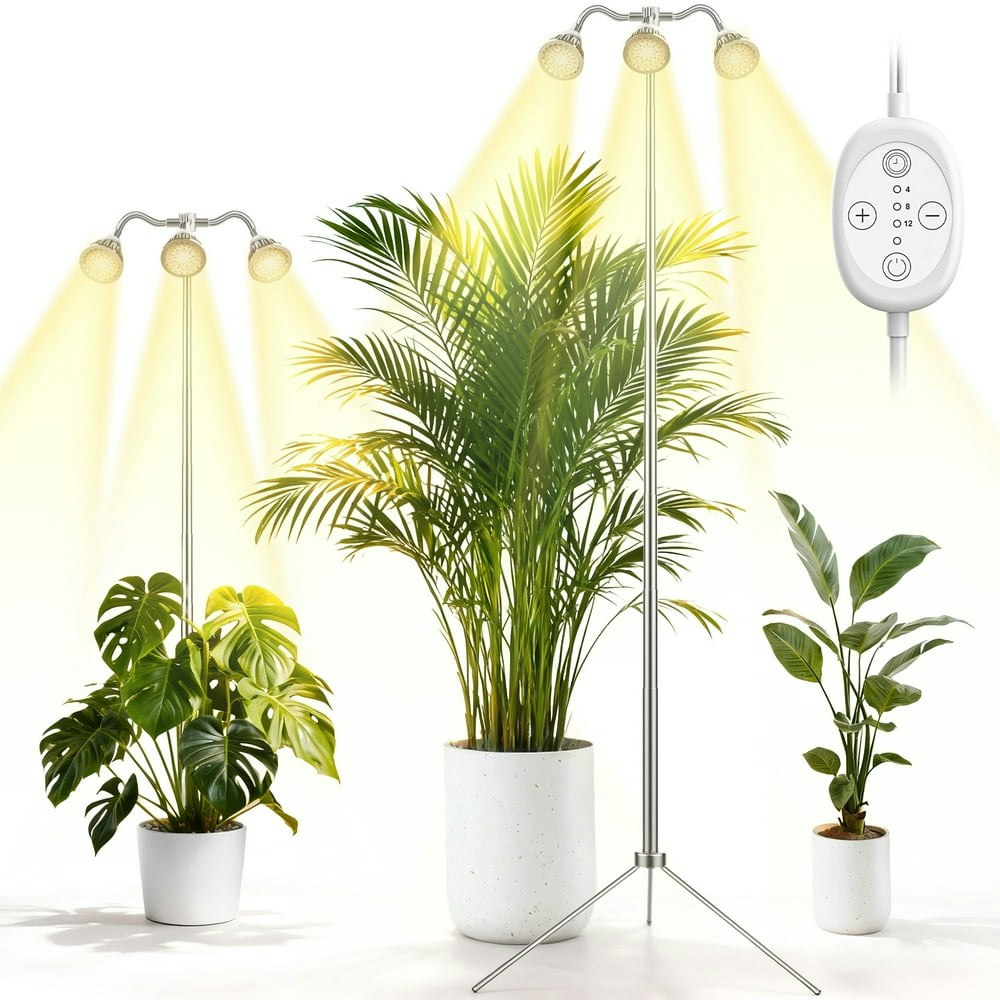 GPED 3-Head Full Spectrum Grow Light with Adjustable Stand and Timer: $25.99 GPED 3-Head Full Spectrum Grow Light with Adjustable Stand and Timer: $25.99