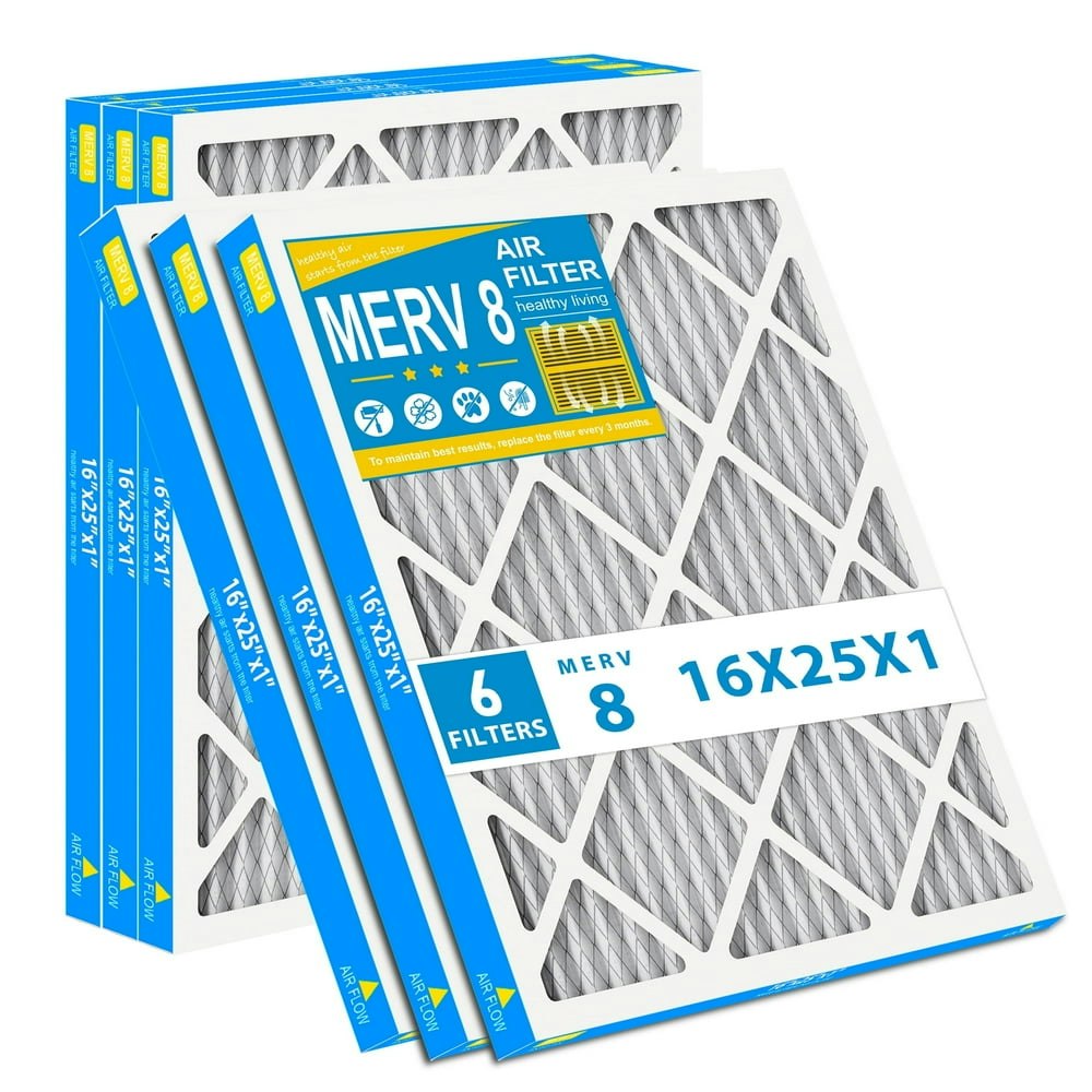 AMI Parts 16x25x1 MERV 8 Pleated Air Filter: $33.29