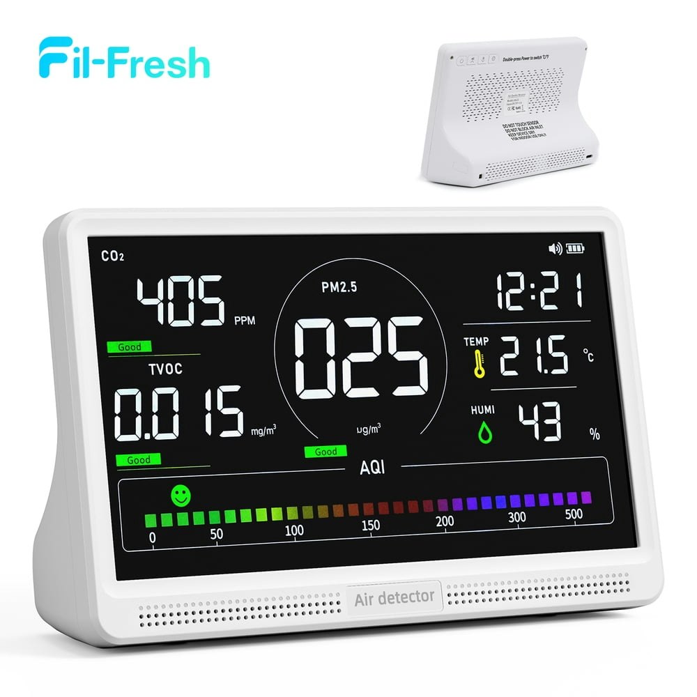 Fil-fresh 16-in-1 Indoor Air Quality Monitor with 7" Display: $75.99