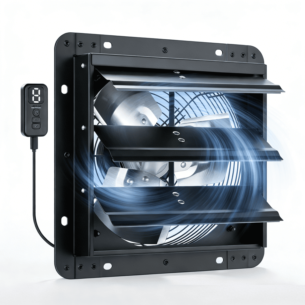 Specstar 10" Shutter Exhaust Fan 900 CFM Wall-Mounted Ventilation Fan: $59.99 Specstar 10" Shutter Exhaust Fan 900 CFM Wall-Mounted Ventilation Fan: $59.99
