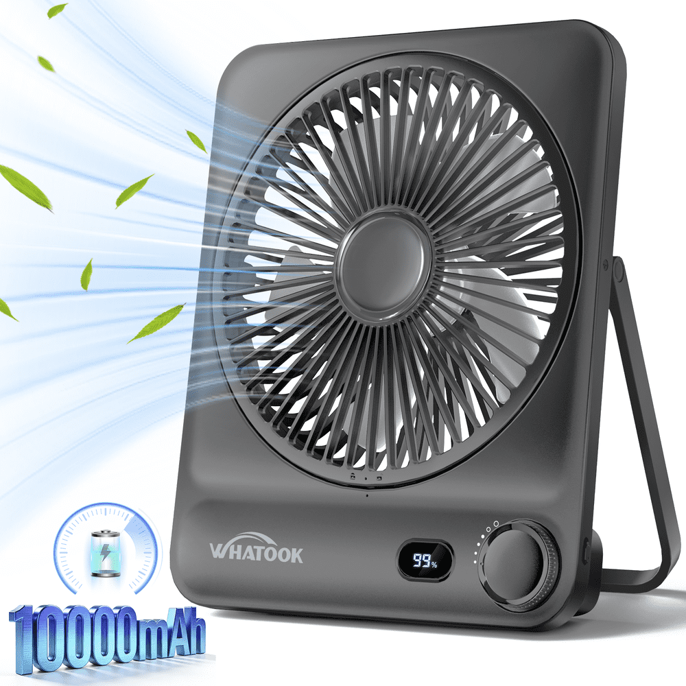 Large Rechargeable Desk Fan 10,000mAh Battery: $25.99 Large Rechargeable Desk Fan 10,000mAh Battery: $25.99