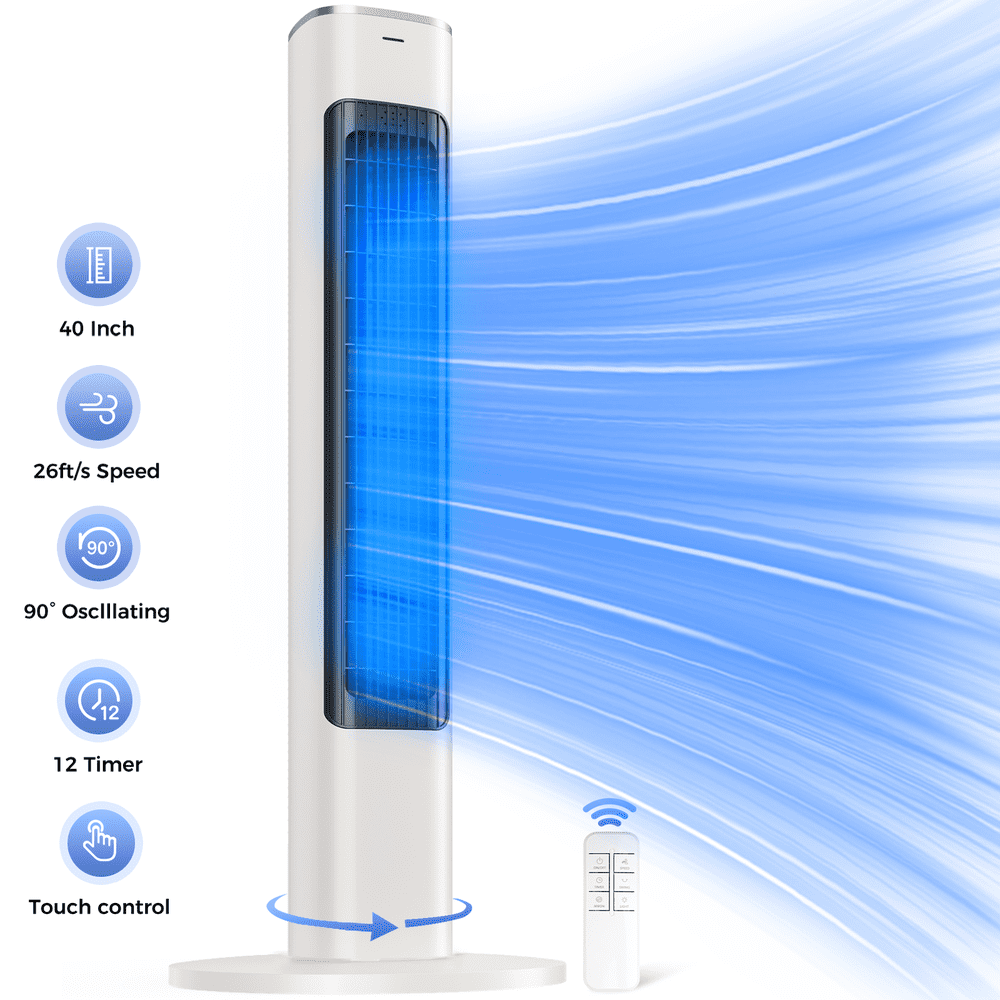 40" Tower Fan with Remote: $49.99 40" Tower Fan with Remote: $49.99