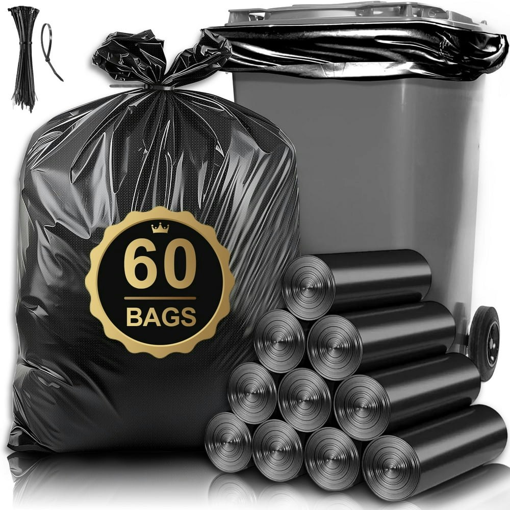 55 Gallon Heavy Duty Outdoor Trash Bags 60-Count: $16.29 55 Gallon Heavy Duty Outdoor Trash Bags 60-Count: $16.29