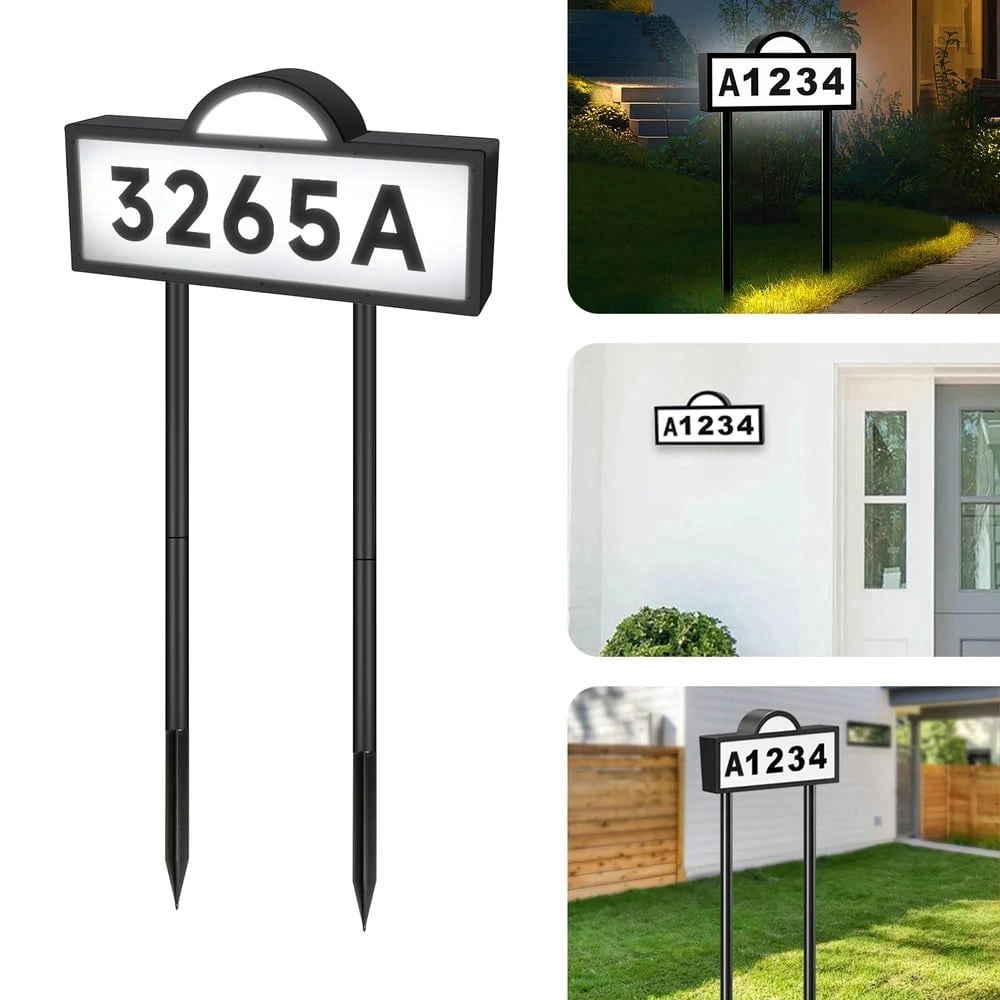 Aship Solar Light-Up Address Sign: $26.99 Aship Solar Light-Up Address Sign: $26.99