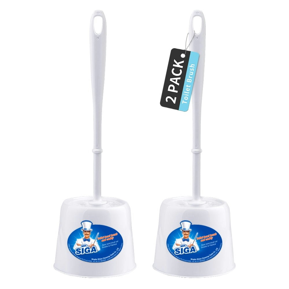 Mr. Siga Toilet Bowl Brush and Caddy 2-Pack: $12.59 Mr. Siga Toilet Bowl Brush and Caddy 2-Pack: $12.59