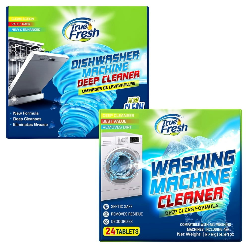 True Fresh Washing Machine Cleaner and Dishwasher Cleaner Tablets 24-Pack Bundle: $21.97 True Fresh Washing Machine Cleaner and Dishwasher Cleaner Tablets 24-Pack Bundle: $21.97