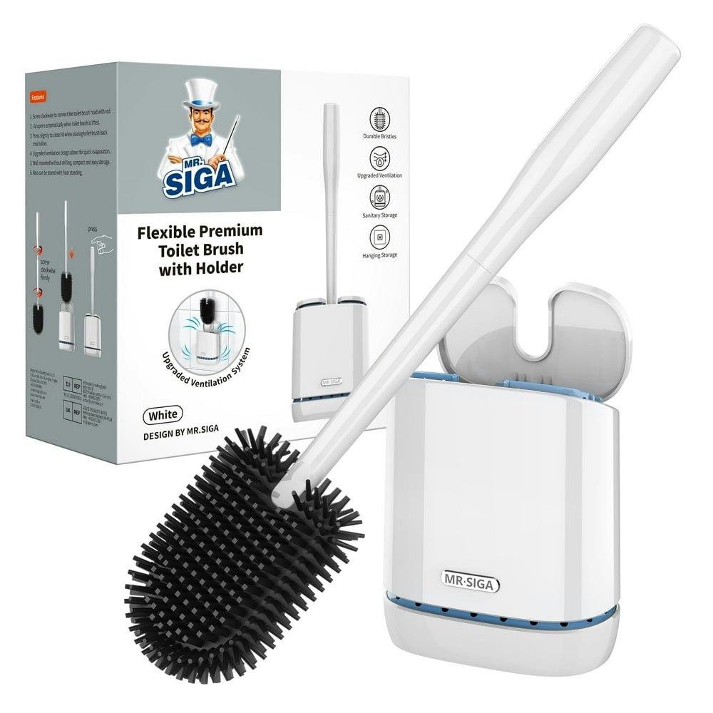 MR.Siga Wall Mounted Toilet Bowl Brush and Holder: $14.39 MR.Siga Wall Mounted Toilet Bowl Brush and Holder: $14.39