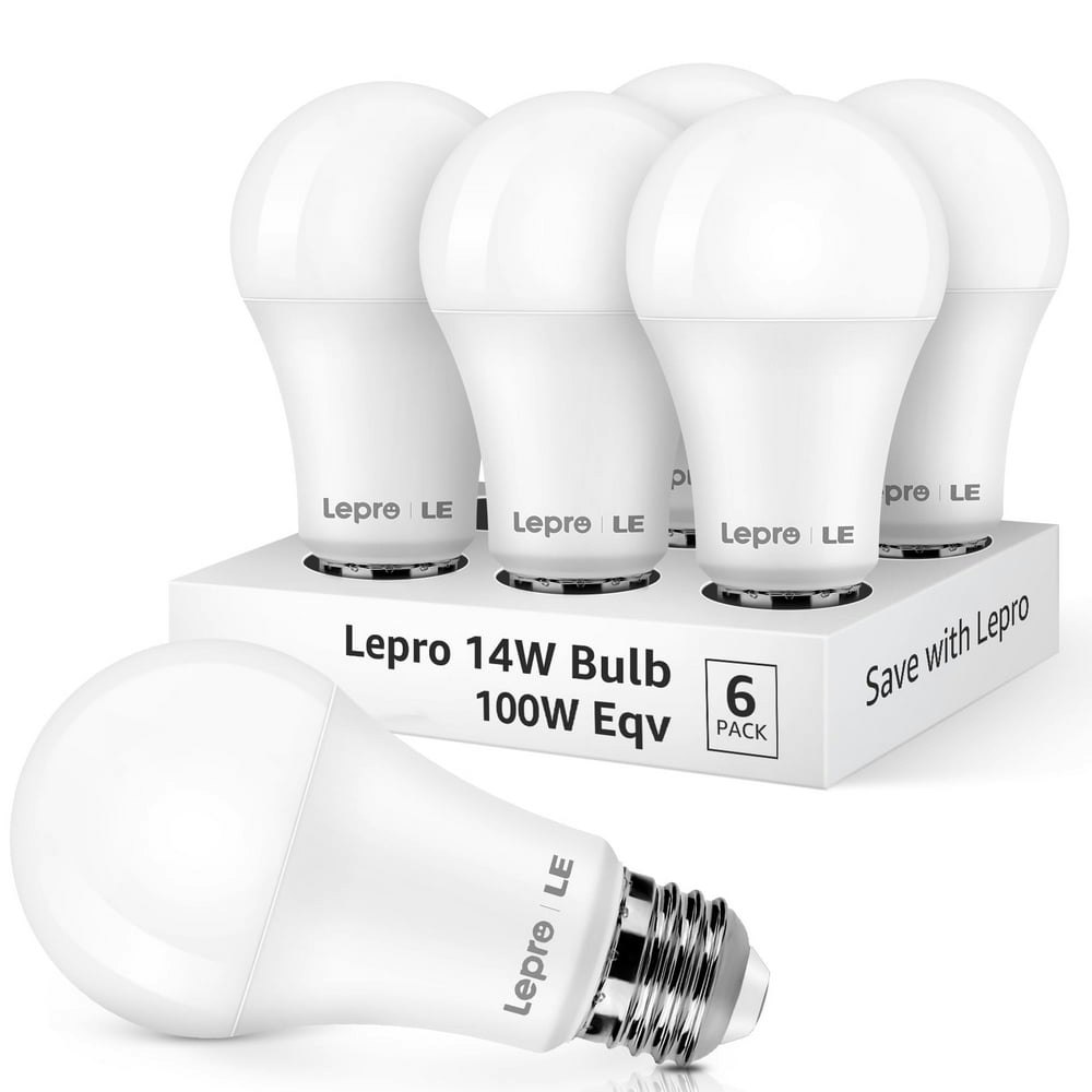 Lepro A19 LED Daylight Light Bulbs 6-Pack: $15.29 Lepro A19 LED Daylight Light Bulbs 6-Pack: $15.29