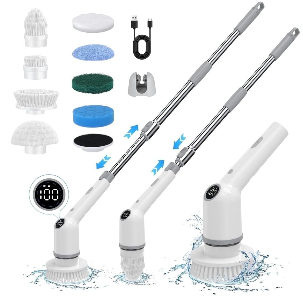 SZRSTH Cordless Electric Spin Scrubber 8-Head Set: $27.19 SZRSTH Cordless Electric Spin Scrubber 8-Head Set: $27.19