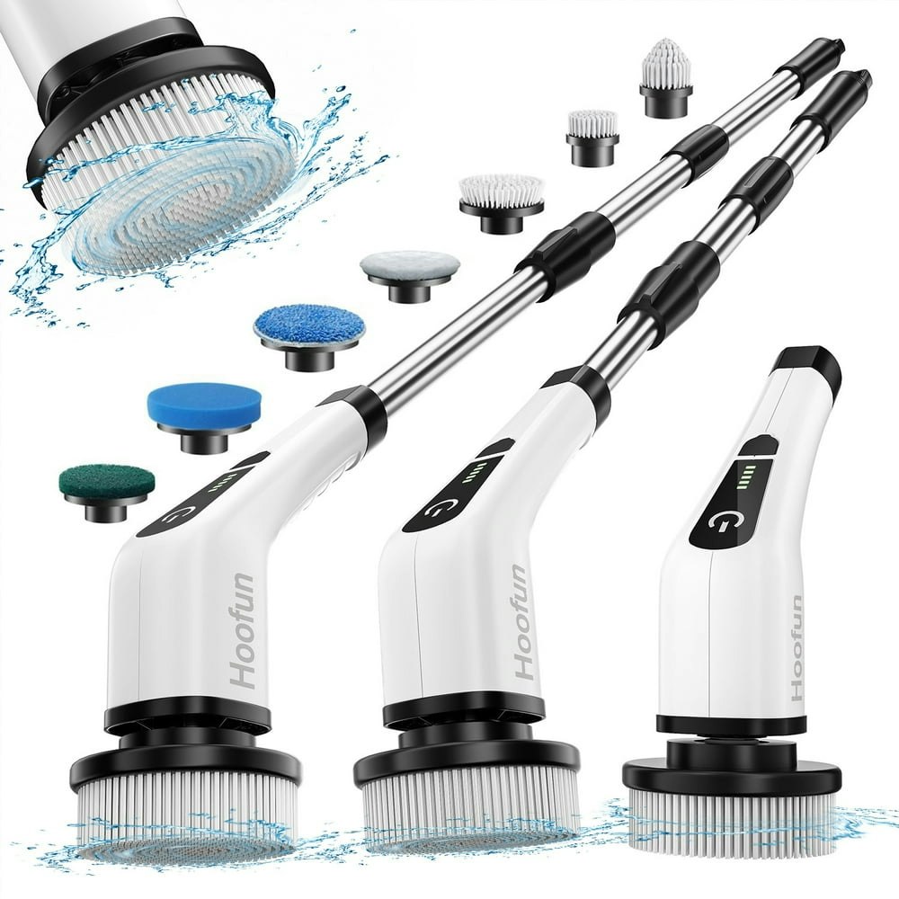 HOOFUN Cordless Electric Spin Scrubber with 7 Replaceable Heads: $26.79 HOOFUN Cordless Electric Spin Scrubber with 7 Replaceable Heads: $26.79