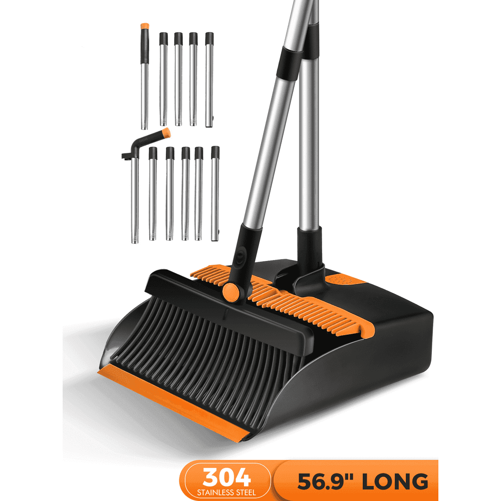 Fvsa Broom and Dustpan Set with Long Handle: $19.89 Fvsa Broom and Dustpan Set with Long Handle: $19.89