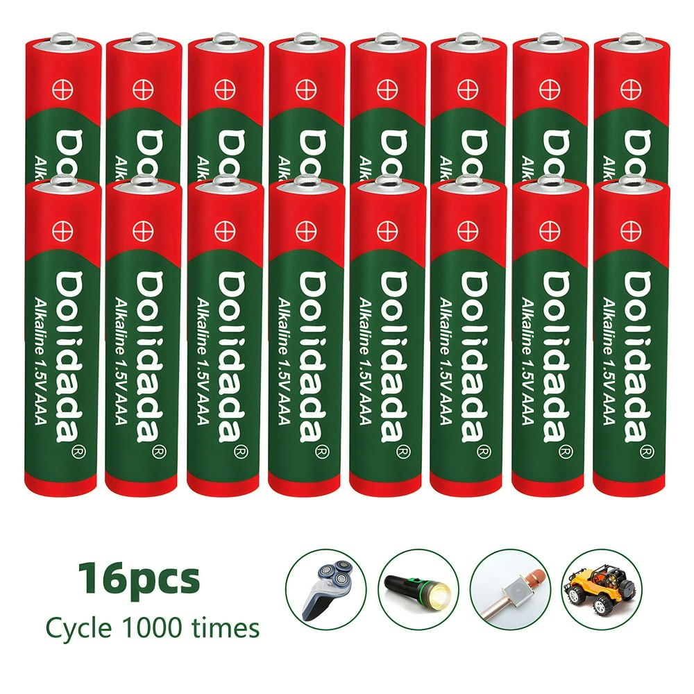 DFITO AAA Alkaline Rechargeable Batteries 16-Pack: $10.79