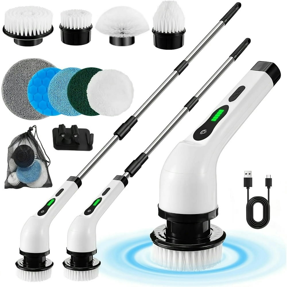 Cordless Electric Spin Scrubber 9-Head Set: $21.99 Cordless Electric Spin Scrubber 9-Head Set: $21.99