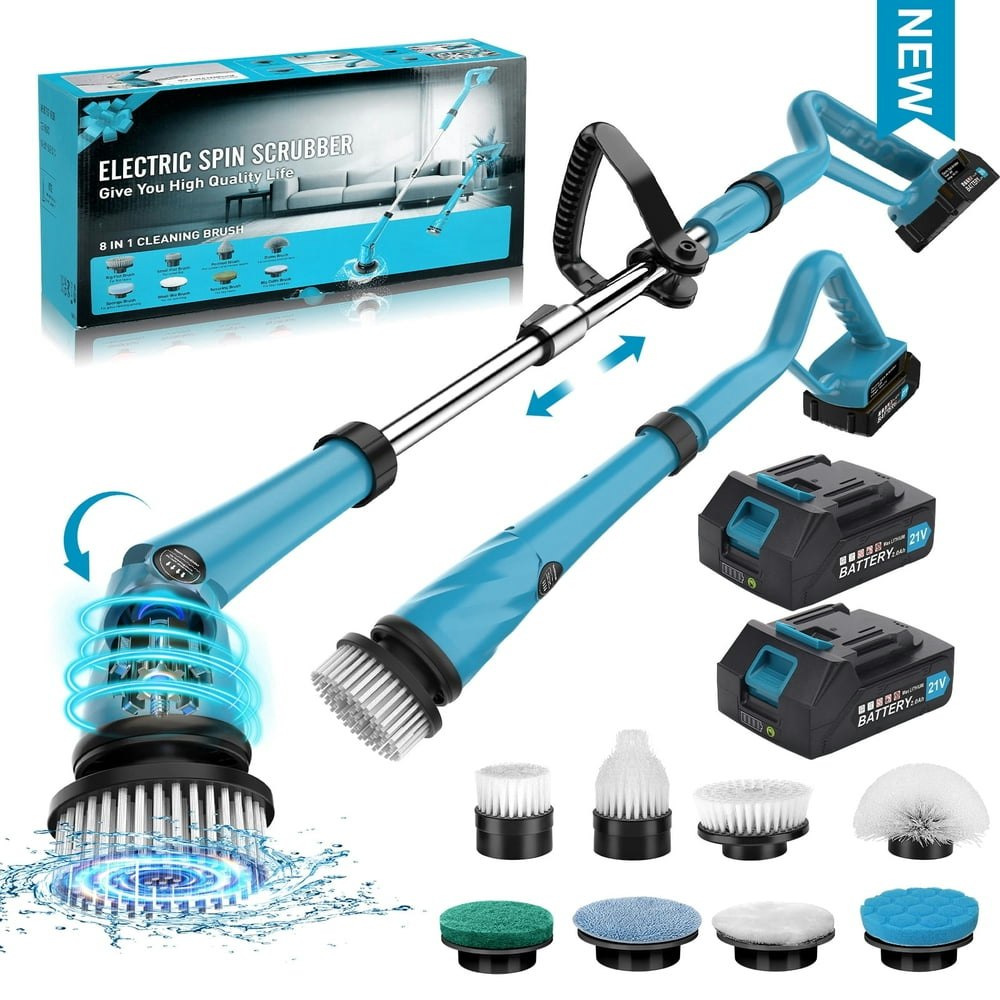 Amiluo Electric Spin Scrubber with 8 Replaceable Heads: $71.09 Amiluo Electric Spin Scrubber with 8 Replaceable Heads: $71.09