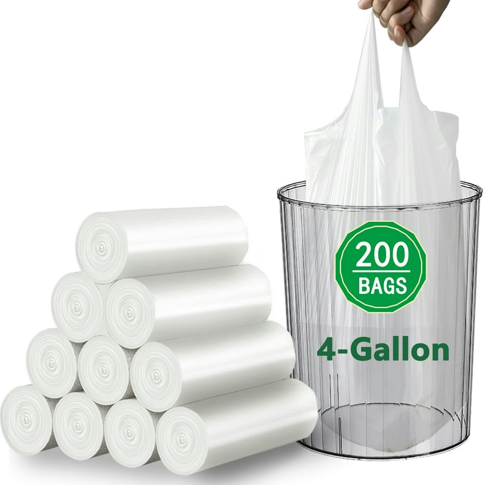 4 Gallon Trash Bags 200-Count: $14.52 4 Gallon Trash Bags 200-Count: $14.52