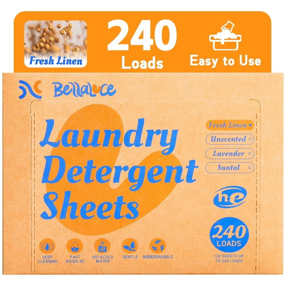 BellaLuce Laundry Detergent Sheets 240-Count: $11.59 BellaLuce Laundry Detergent Sheets 240-Count: $11.59