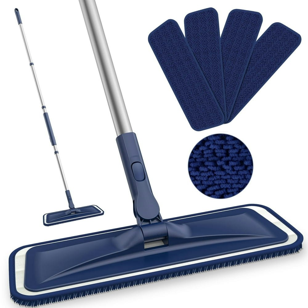 MySprii Microfiber Wet and Dry Flat Floor Mop with 4 Reusable Pads and Brush: $16.85 MySprii Microfiber Wet and Dry Flat Floor Mop with 4 Reusable Pads and Brush: $16.85