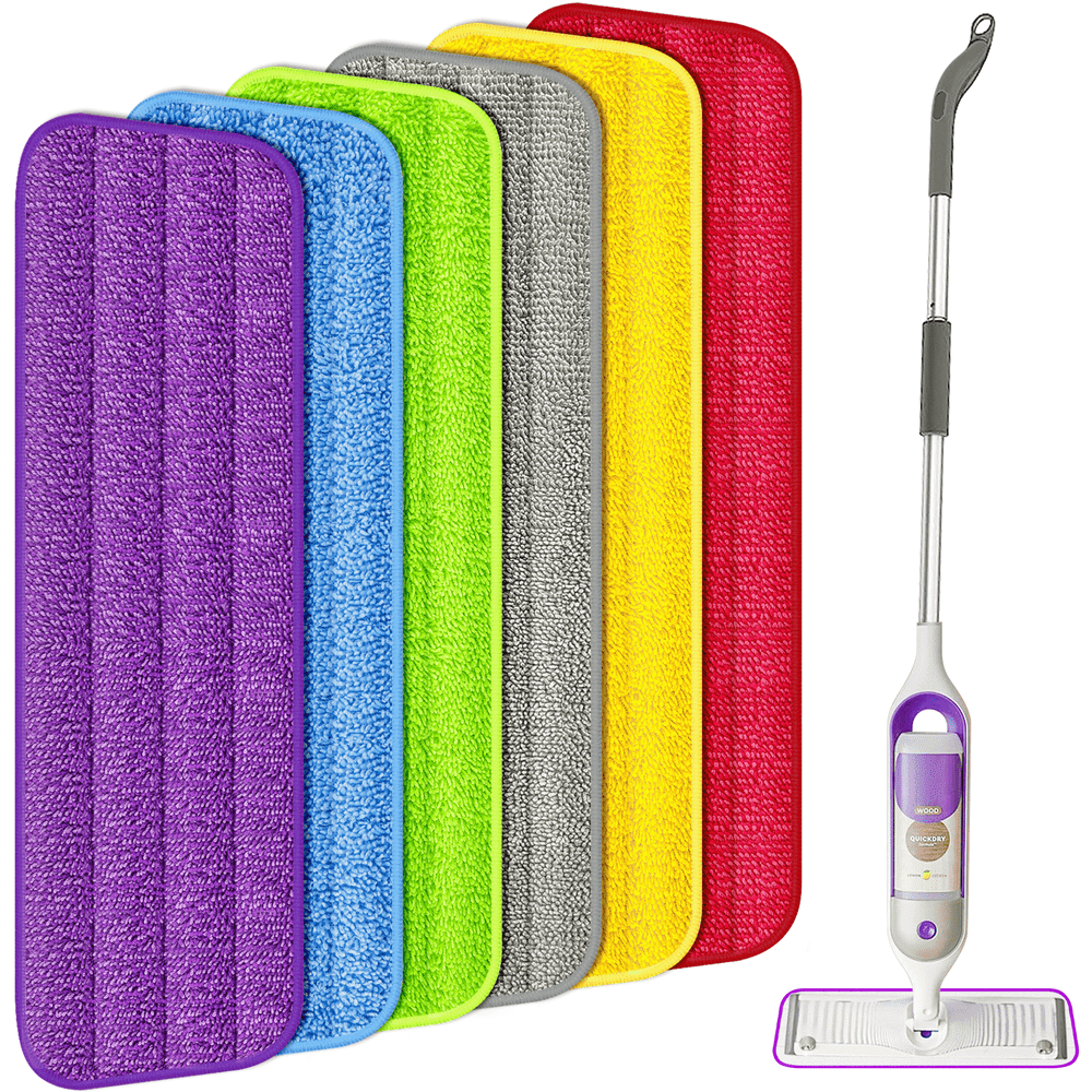Sugarday Reusable Microfiber Power Mop Pads 6-Pack Compatible with Swiffer Power Mop: $13.69