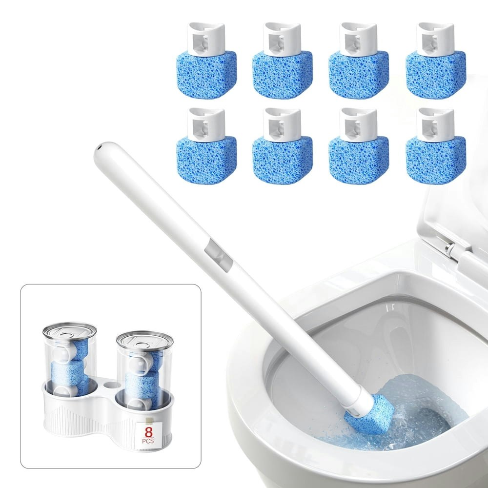 Leemone Toilet Brush and Pumice Stone Cleaning Tool 8-Pack Replacement Heads: $17.89