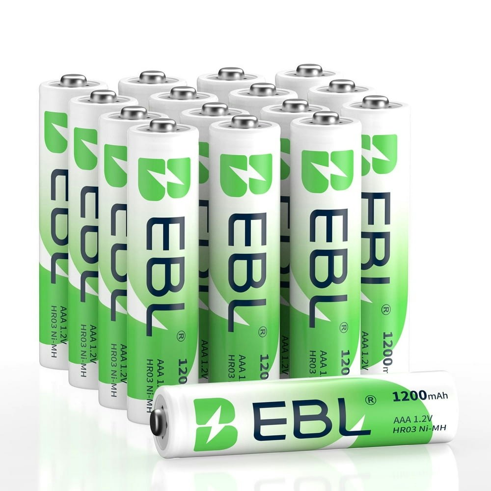 EBL Rechargeable AAA Batteries 16-Pack: $13.48 EBL Rechargeable AAA Batteries 16-Pack: $13.48