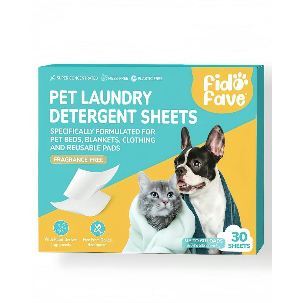 Fido Fave Pet Laundry Detergent Sheets Fresh Scent 30 Count 60 Loads: $12.78 Fido Fave Pet Laundry Detergent Sheets Fresh Scent 30 Count 60 Loads: $12.78