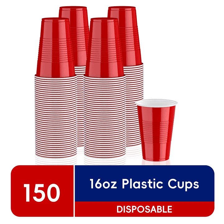 Jolly Chef 16 oz Disposable Plastic Cups 150-Pack: $19.97 Jolly Chef 16 oz Disposable Plastic Cups 150-Pack: $19.97