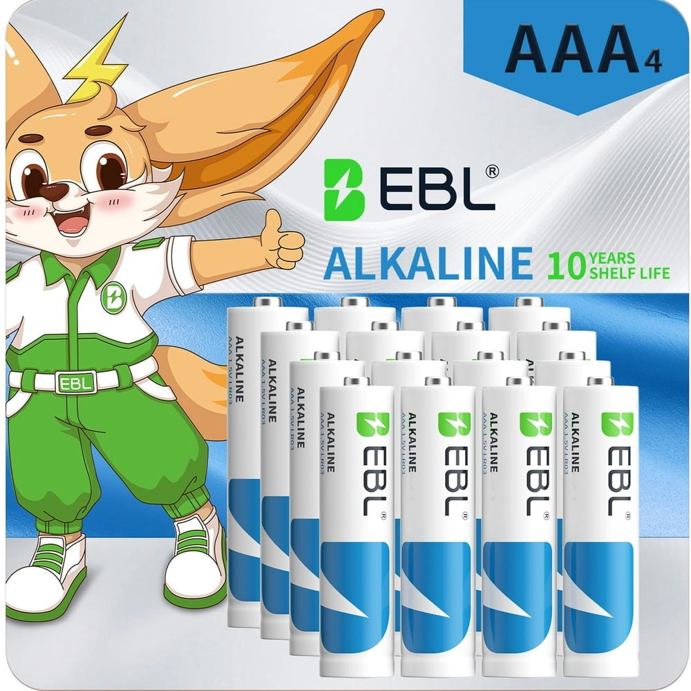 EBL AAA Alkaline Batteries 16-Pack: $7.73 EBL AAA Alkaline Batteries 16-Pack: $7.73