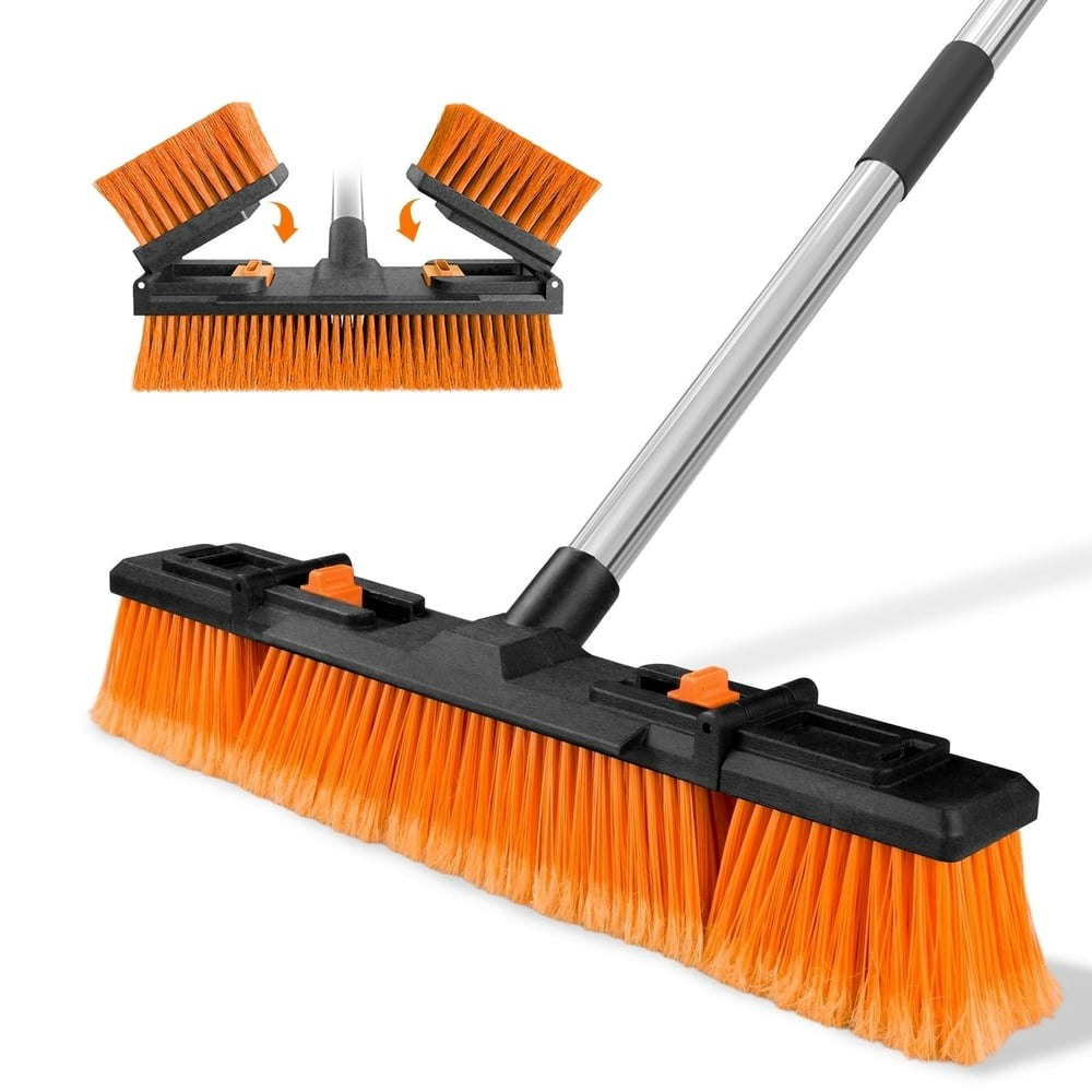 Nicecastle Push Broom with 60" Handle: $19.99